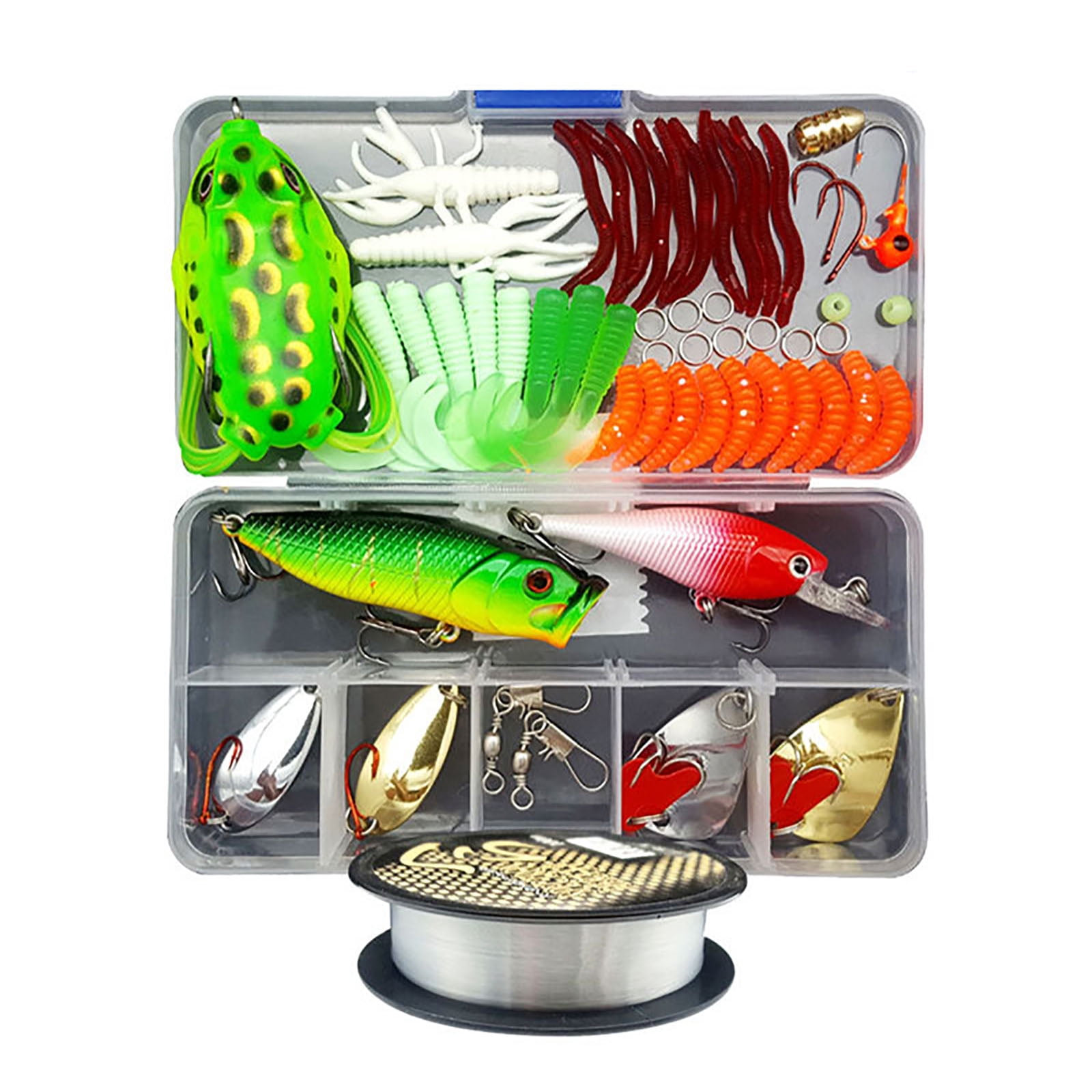 Leurres Pêche 3 Pièces - Appâts Souples 10cm/9g - Hameçons Inclus - Pour Eau Douce Et Salée