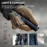 WUBEN L50 Rechargeable Tactical Flashlight 1200 Lumens IP68 Waterproof 5 Modes USB-C Rechargeable EDC Pocket Flashlight for Camping Emergency