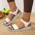 thumbnail image 2 of Pandaie Womens Orthopedic Walking Sandals Comfortable Plantar Fasciitis Arch Support Summer Beach Vacation Shoes with Adjustable Strap White 8, 2 of 9