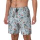 thumbnail image 1 of Balery Winter Gnome And Snowman Bañador para hombre, shorts de playa de secado rápido con entrepierna y forro de compresión-Small, 1 of 6