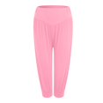 thumbnail image 6 of felwors Womens Modal Cotton Soft Yoga Sports Dance Harem Pants Pink, M, 6 of 8