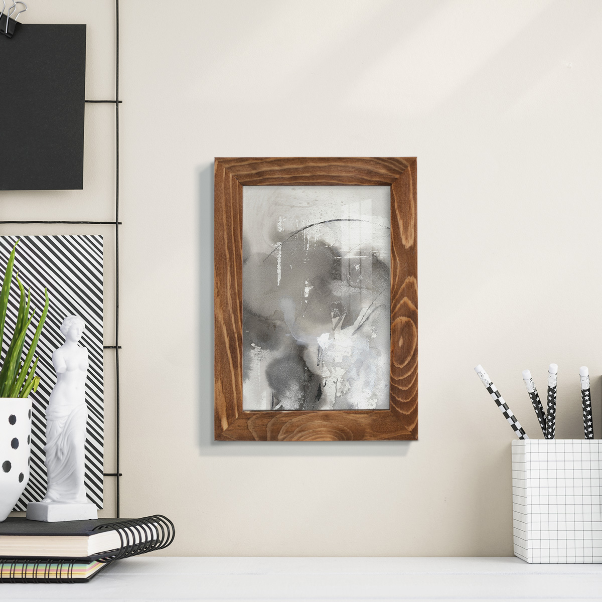 Mystical Objects I - Framed Print w/glass - Walnut
