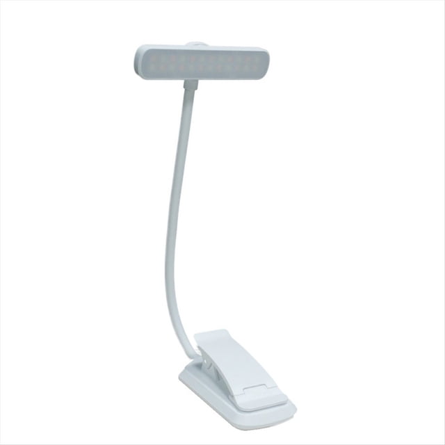 Lámpara de Lectura Recargable con Clip, 24 Luces LED para Leer en la Cama por la Noche, 3 Temperaturas de Color: .