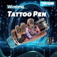 thumbnail image 3 of TUFFKING Wireless Tättoo Pen Machine - LED Display, 1600mAh Battery, Type-C Charging, 3.5mm Stroke, Skull Design for Tättoo Artists, 3 of 7