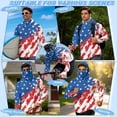 thumbnail image 5 of SEANATIVE Long Sleeve Fishing Hoodie for Men UV Protection Tops Breathable Lightweight Athletic Shirt Outdoor Sport Apparel for 4th of July, S, American Flag Splatter Print, 5 of 7
