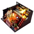 thumbnail image 2 of Casa de artesanal en miniatura, casa pequeña de , casa pequeña, con kits de 1:12, hogar, dormitorio, sala de Sunnimix Casa de muñecas de artesanía, 2 of 8