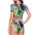 thumbnail image 4 of Naloa Vegetable Women's Short-Sleeved Onesie, One-Piece Swimsuit for Parties, dates, clubs - Small, 4 of 9