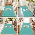 thumbnail image 4 of Hallway Runner Rug 2'x6', Dinosaur Kitchen Runner Rugs Non-Slip Carpet Mats, Teal Laundry Room Washing Machine Bedside Rugs Runners Washable Floor Carpet for Bathroom Laundry Room, 4 of 8