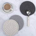 thumbnail image 1 of CRCMUHE Placemat 3PCS Place Mat Thickened Tray Mat Insulation Kit Kettle Mat Bowl Mat Insulation Round Mat Kitchen Restaurant And Bar, 1 of 8