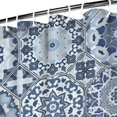 thumbnail image 3 of Blue Ethnic Geometric Pattern Shower Curtain 72"x72" ,Bathroom Decorative Shower Curtains Set with 12 Hooks,Modern Waterproof Washable Shower Curtain, 3 of 6