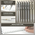 thumbnail image 4 of Nicpro 37PCS Art Mechanical Pencil Set, Metal Drafting Pencils 0.5 mm, 0.7 mm, 0.9 mm & 2mm Lead Pencil Holder (6B 4B 2B HB 2H 4H Colors) For Sketching Drawing With 20 Tube Lead Refills Eraser Case, 4 of 7