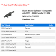 thumbnail image 2 of Clutch Master Cylinder - Compatible with 1999 - 2005 Porsche 911 996 2000 2001 2002 2003 2004, 2 of 2