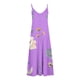 thumbnail image 4 of ICHUANYI Clearance Women's Summer Fashion Printed V-Neck Sleeveless Suspenders Pullover Dress(Purple, L) ICHUANYI WER2023081108908, 4 of 5