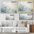 thumbnail image 4 of Designart "Icy Floral Elegance" Abstract Shapes Wall Art Prints, 4 of 7