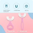 thumbnail image 1 of Todos los ni?os redondeados Cepillo de dientes en forma de U, 360 Limpieza de dientes orales Cepillo de dientes Entrenamiento de silicona de grado alimenticio Limpieza de dientes Cepillo de dientes de boca completa ShuxiuWang 8390612990670, 1 of 1