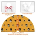 thumbnail image 3 of KLL 36" Christmas Tree Skirt Cute Dog Xmas Tree Skirts Mat for New Year Xmas Holiday Party Indoor Outdoor Home Decoration, 3 of 5