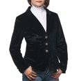 thumbnail image 3 of GRACEART Women Vintage Velvet Blazer Jacket V-Neck Work Office Suit Slim Fit Slit Blazer Long Sleeves Fashion Jackets, 3 of 7