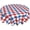 4th of July, variant on Summer Coastal Tablecloth 60x60 Inch Square Waterproof Rustic Blue Ocean Coral Starfish Seashell Print Table Cloths Fabric Farmhouse Beach Table Cover Decorative for Picnic Party Holiday Home