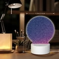 thumbnail image 6 of Daiia Violet Glitter Pattern Acrylic Night Light, LED Touch Light, Bedroom Night Light, Soft Glowing Lamp Perfect Gift for Mother's Day, Birthday, or Christmas, 6 of 9
