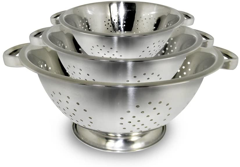 ExcelSteel Stainless Steel Colanders, Set of 3