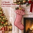 thumbnail image 5 of YingYouFu Christmas Red and White Stripe Stockings with Ruffled Cuff , Xmas Large Hanging Stockings Decorations for Christmas Tree Fireplace Family Holiday Party Decor, 5 of 6