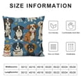 thumbnail image 5 of Cute Dog and Puppy Sethrow Pillow Case Home Decorative Cushion Cover for Sofa Couch Bedding, 5 of 5