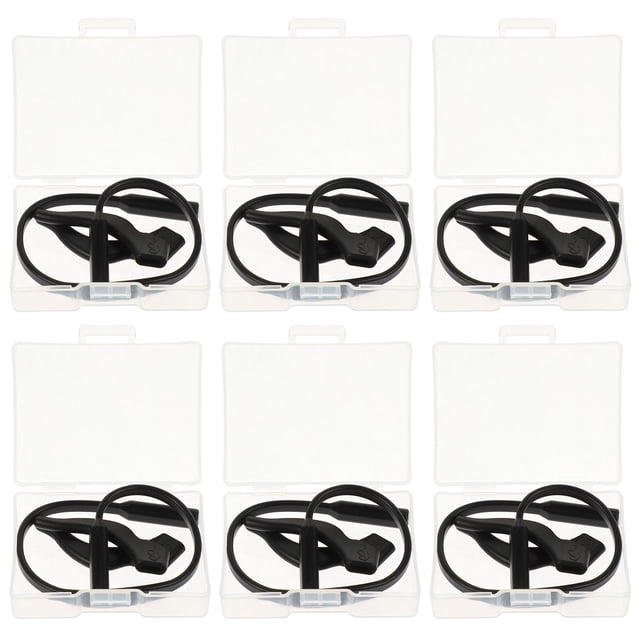 AURARMLET 6Jgo De Retenedores Para Gafas De Silicone Negro Con Para Mayor Fijación Y