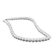 harmtty Simple Faux Pearl Beaded Necklace Women Party Jewelry Birthday Gift,White