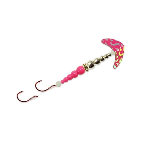 Mack s Lure Double Whammy Kokanee Pro #6 Pink Silver Tiger/Chrome/Pink Spinnerbaits