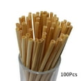 thumbnail image 1 of 100PCS Wheat Straw Environmentally Friendly Straw 20Cm Disposable Compostable Drinking Cocktail Straw Bar Kitchen Accessories 1A, 1 of 6