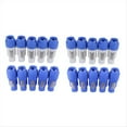 thumbnail image 1 of 20 Piezas Conector Powercon Macho de 3 Pines NAC3FCB Conector Speakon 20A 250V Conector de Clavija de Alimentación de CA Azul y Gris, 1 of 6