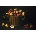 thumbnail image 3 of Juan de Zurbarán 18x14 Black Modern Framed Museum Art Print Titled - Basket with Apples, Quinces and Pomegranates (From 1643 Until 1645), 3 of 5