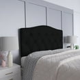 thumbnail image 4 of Emma + Oliver Tufted Upholstered Queen Size Headboard in Black Fabric, 4 of 12