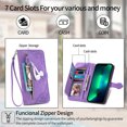 thumbnail image 2 of Case for iPhone 13 Pro Max Zipper Wallet Cover Lanyard Crossbody Neck Strap, 2 of 5