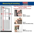 thumbnail image 5 of Magic Mesh Deluxe Hands-Free Magnetic Screen Door, Fits Doors up to 39 x 83 inches, Black, 5 of 5