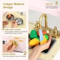 thumbnail image 2 of OLAKIDS Kids Kitchen Playset, Toddler Wooden Pretend Cooking Toy Set with Acrylic Drawing Board Ice Machine Dishwasher Cloth Drawer Stove Removable Sink Simulation Play Kitchen for Boys Girls, 2 of 9