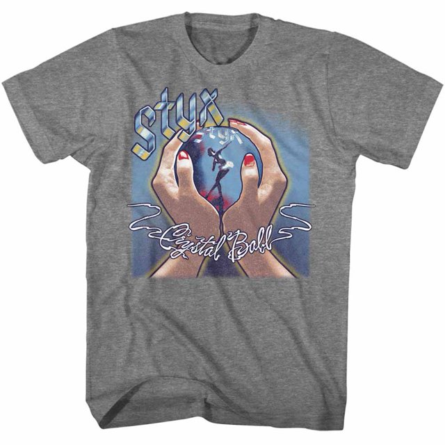 Styx Bright Ball Graphite Heather Adult T-Shirt Tee