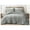 Light Gray, variant on Cliff 3-Piece Lightweight Cooling Comforter Set, King - Rayon Derived from Bamboo & Polyester Blended, Soft Breathable Bedding for Hot , Dark Gray