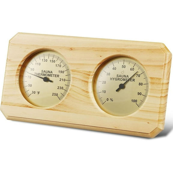 Colourtree Sauna Thermometer Fahrenheit Hygrometer Gauge 2in1 Indoor Home Sauna Thermostat