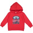 thumbnail image 2 of Inktastic Let It Snow Snowboarding Toddler Hoodie, 2 of 4