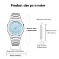 thumbnail image 2 of Stylish Stainless Steel Watch - Electronic Quartz Movement, Pointer Display, Handsome Design - Non-Waterproof, Perfect Fashion Watch for Men, 2 of 13