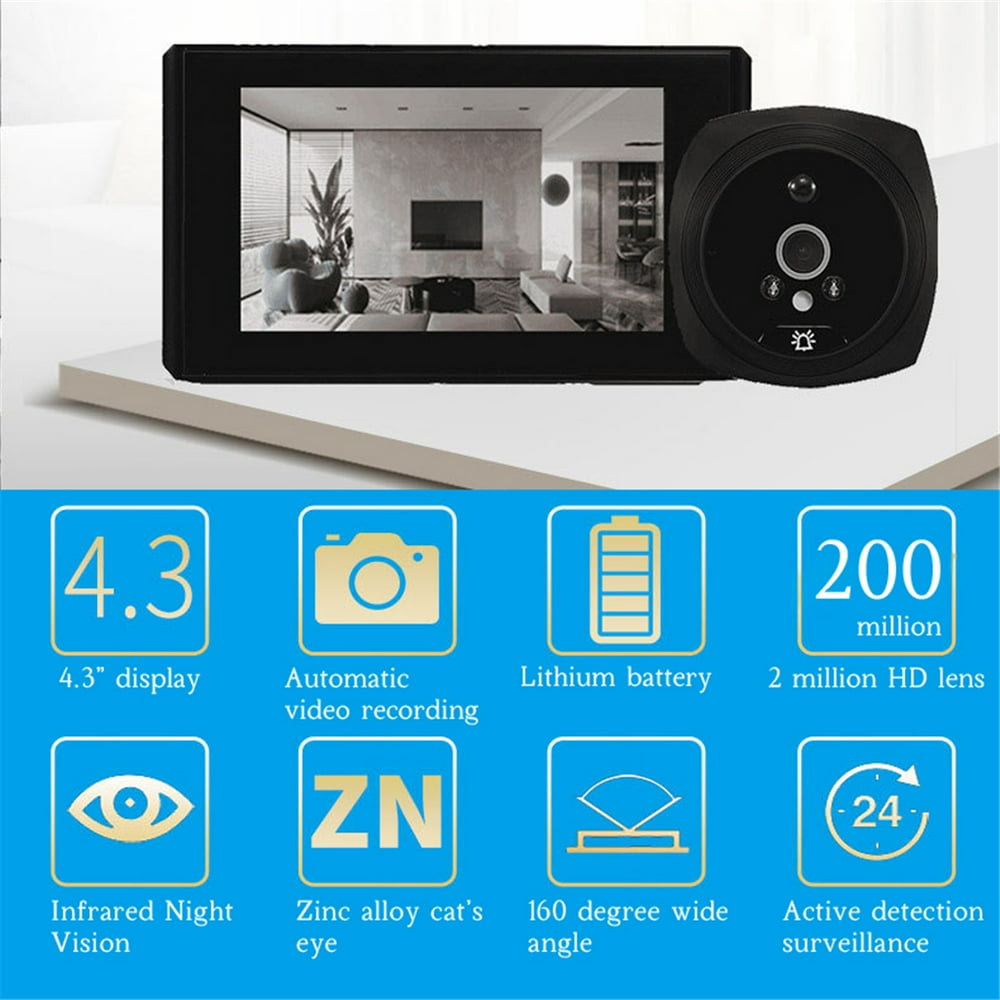 Video Door Viewer Smart Wireless Visual Door Screen Home Security Anti