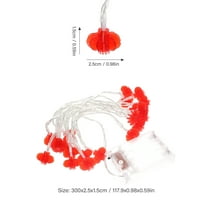 RENACLIPY Battery Operated Hanging Lantern Red LED Portable Camping Light Outdoor Use 1 Piece