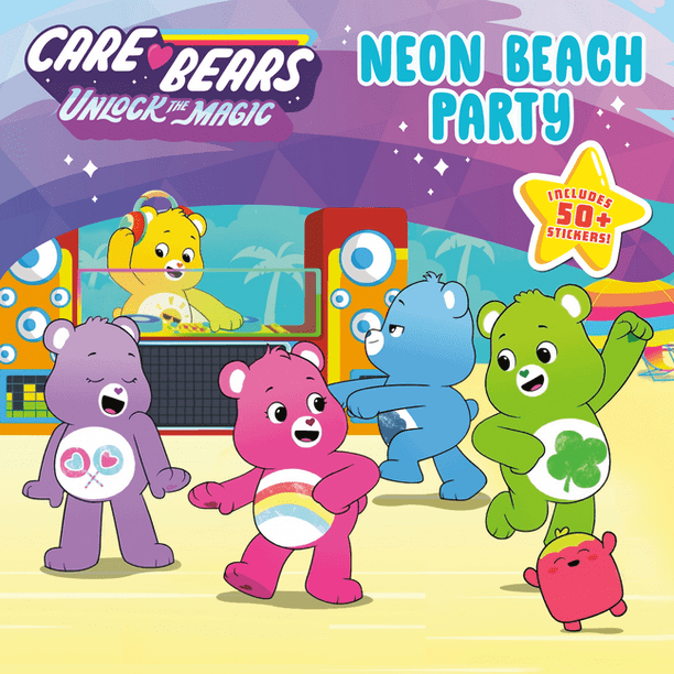 Care Bears Unlock the Magic Neon Beach Party (Paperback