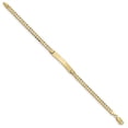 thumbnail image 2 of 14k Yellow Gold Curb Link Name Bar Identification Id Bracelet, 2 of 7