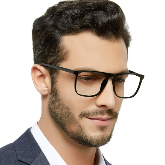 MARE AZZURO Gafas de lectura de gran tamaño con bloqueo de luz azul para hombre, lector de computadora 0 1,0 1,25 1,5 1,75 2,0 2,25 2,5 2,75 3,0 3,5 4,0 5,0 6,0 (negro 125)