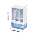 thumbnail image 4 of Rewenti Mini Humidifying Air Cooler Desktop Household Portable Silent Air Conditioning Fan, 4 of 5