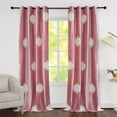 thumbnail image 2 of VOGOL Romantic Vintage Window Drapes, Velvet Room Darkening Window Curtain for Living Room Nursery, Pack of 2, Grommet Top, W52xL84 inch, Pink, 2 of 6