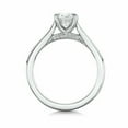 thumbnail image 3 of 1.00 Cts Round Moissanite Solitaire Solid Engagement Ring for Women 18k White Gold Plated Bridal Wedding Ring 925 Sterling Silver Ring, Gift for Her, 3 of 3