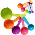 thumbnail image 1 of Measuring Cups and Spoons Measurement Kitchen Tools, Set of 10 (Random Color), 1 of 5